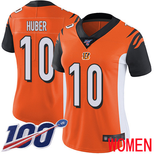 Cincinnati Bengals Limited Orange Women Kevin Huber Alternate Jersey NFL Footballl #10 100th Season Vapor Untouchable